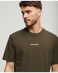 Superdry - T-shirt ample micro logo graphic - Lyst