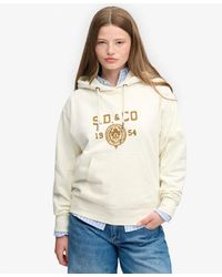 Superdry - & Co Athletic Flock Hoodie - Lyst