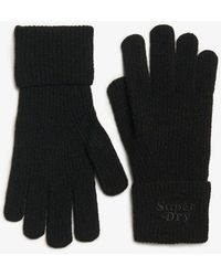 Superdry - & Co Ribbed Soft Rib Knit Gloves - Lyst