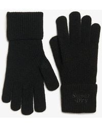 Superdry - & Co Ribbed Soft Rib Knit Gloves - Lyst