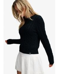 Superdry - & Co Essentials Cable Knit Jumper - Lyst