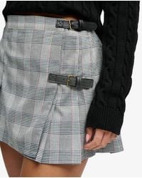 Superdry - & Co Athletic Essentials Check Pleated Skirt - Lyst