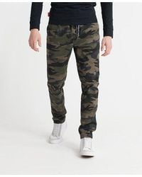 Superdry - Worldwide Drawstring Pants Army Camo - Lyst
