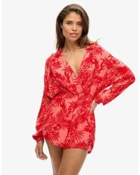 Superdry - & Co Vintage Beach Playsuit - Lyst