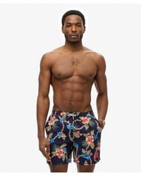 Superdry - & Co Hawaiian Print 16-inch Swim Shorts - Lyst