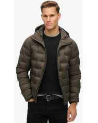 Superdry - Hooded Quilted Puffer Coat - Lyst