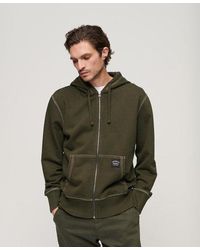 Superdry - Contrast Stitch Relaxed Zip Hoodie - Lyst