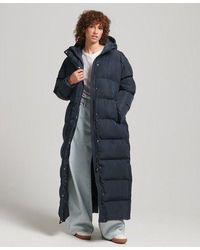 Superdry - Hooded Maxi Puffer Coat - Lyst
