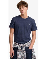 Superdry - & Co Essential Stacked Logo Embroidered T-shirt - Lyst