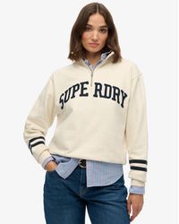 Superdry - & Co Athletic Essentials Applique Half Zip Sweatshirt - Lyst