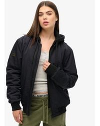 Superdry - Oversized Military Hooded Ma1 Jacket - Lyst
