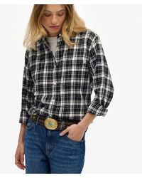 Superdry - & Co Check Flannel Boyfriend Shirt - Lyst