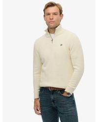 Superdry - & Co Cotton Half Zip Knit Jumper - Lyst