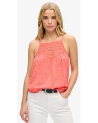Superdry - & Co Lace Cami Beach Top - Lyst