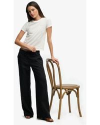 Superdry - & Co Linen Low Rise Pants - Lyst