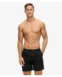 Superdry - & Co Premium Embroidered 17-inch Swim Shorts - Lyst