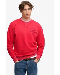 Superdry - & Co Block Text Crew Neck Sweatshirt - Lyst