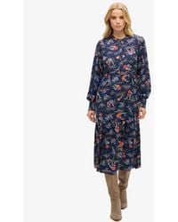 Superdry - & Co Long Sleeve Tiered Midi Dress - Lyst