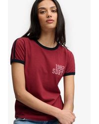 Superdry - Athletic Essentials Side Stripe T-Shirt - Lyst