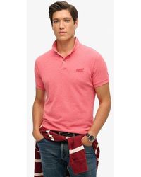 Superdry - Classic Embroidered Logo Pique Polo Shirt - Lyst