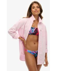Superdry - & Co Tropical Bandeau Bikini Top - Lyst