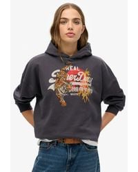 Superdry - Tokyo Vintage Logo Relaxed Hoodie - Lyst