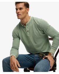 Superdry - & Co Lightweight Textured Henley Top - Lyst