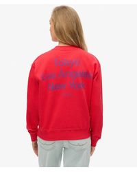 Superdry - Core Logo City Graphic Crew Sweatshirt - Lyst