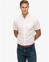 Superdry - & Co City Cotton Linen Short Sleeve Shirt - Lyst