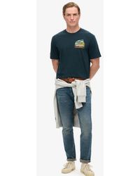Superdry - & Co Travel Postcard Chest Print T-shirt - Lyst