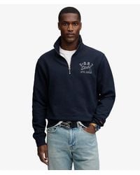 Superdry - & Co Athletic Essentials Half Zip Sweatshirt - Lyst