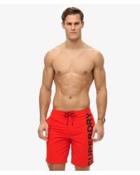 Superdry - Homme Short De Surf Classique À Logo Longueur 48 Cm Taille - Lyst