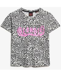 Superdry - & Co X Blondie Leopard Print Fitted Crew Neck T-shirt - Lyst