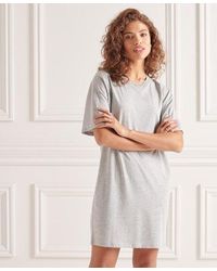 Superdry - Cotton Modal T-shirt Dress - Lyst