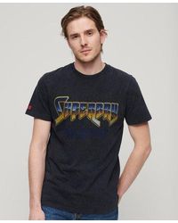 Superdry - Rock Band T-shirt Met Grafische Print - Lyst