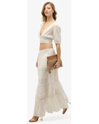 Superdry - & Co Ibiza Lace Mix Maxi Skirt - Lyst
