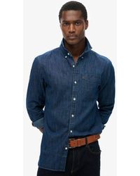 Superdry - & Co Essential Long Sleeve Denim Shirt - Lyst
