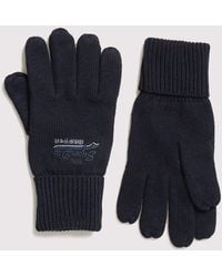 Superdry Guantes de la colección Orange Label - Azul