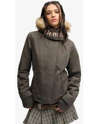 Superdry - Bench X & Co Bench Faux Fur Hooded Windcheater Jacket - Lyst