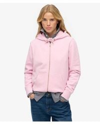 Superdry - & Co Essential Logo Zip Hoodie Half Brushed - Lyst
