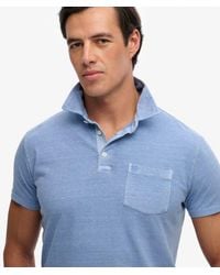 Superdry - & Co Classic Cotton Linen Polo Shirt - Lyst