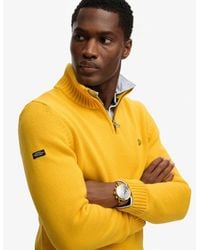 Superdry - & Co Cotton Half Zip Knit Jumper - Lyst