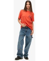 Superdry - & Co Oversized Copper Label Chest Graphic T-shirt - Lyst