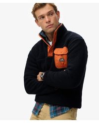 Superdry - & Co Fuji Popper Neck Fleece - Lyst