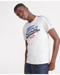 Superdry - High Flyers Mid Weight T-Shirt Ice Marl - Lyst