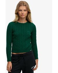 Superdry - & Co Essentials Slim Cable Jumper - Lyst