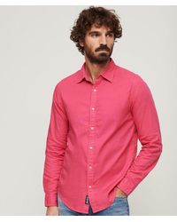 Superdry - & Co Overdyed Organic Cotton Long Sleeve Shirt - Lyst
