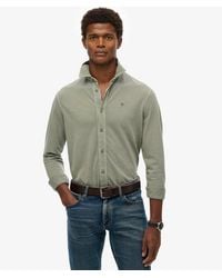 Superdry - & Co Vintage Destroy Pique Long Sleeve Shirt - Lyst