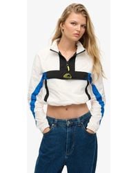 Superdry - Colourblock Track Overhead Jacket Optic - Lyst