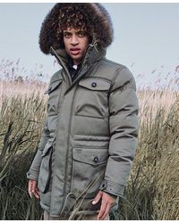Superdry - Chinook Faux Fur Parka Coat - Lyst